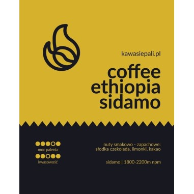 kawa ethiopia sidamo - kubełek 200g