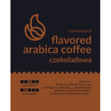 kawa aromatyzowana w butelce / czekoladowa 250g