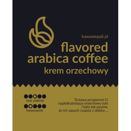 kawa aromatyzowana w butelce / krem orzechowy 250g