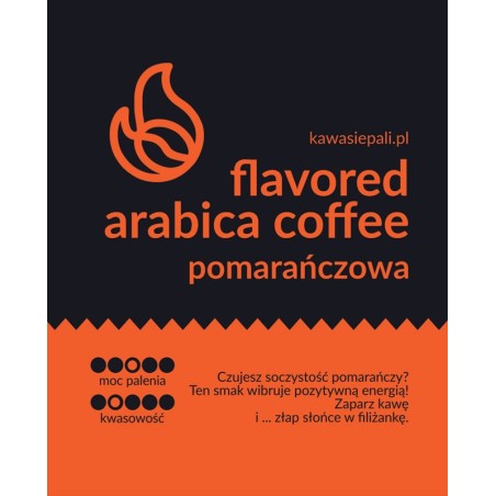 kawa aromatyzowana w butelce / pomarańczowa 250g