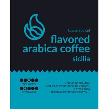 kawa aromatyzowana w butelce / sicilia 250g