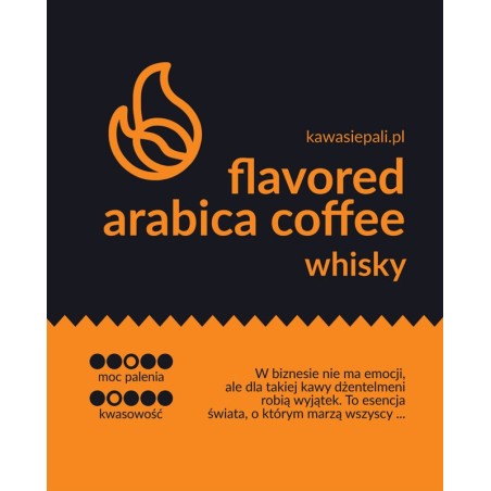 kawa aromatyzowana w butelce / whisky 250g